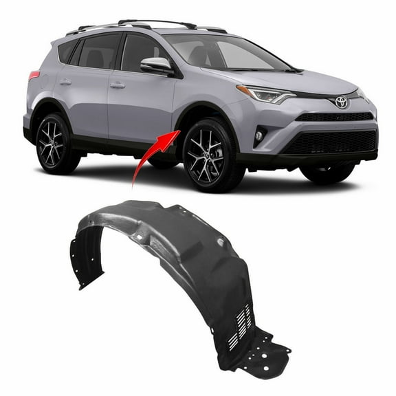 DCP Front Right Passenger Side Fender Liner For 2013-2018 Toyota RAV4 TO1249171