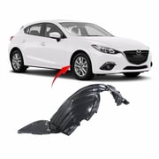 DCP Front Right Passenger Side Fender Liner For 2014-2018 Mazda 3 MA1249145