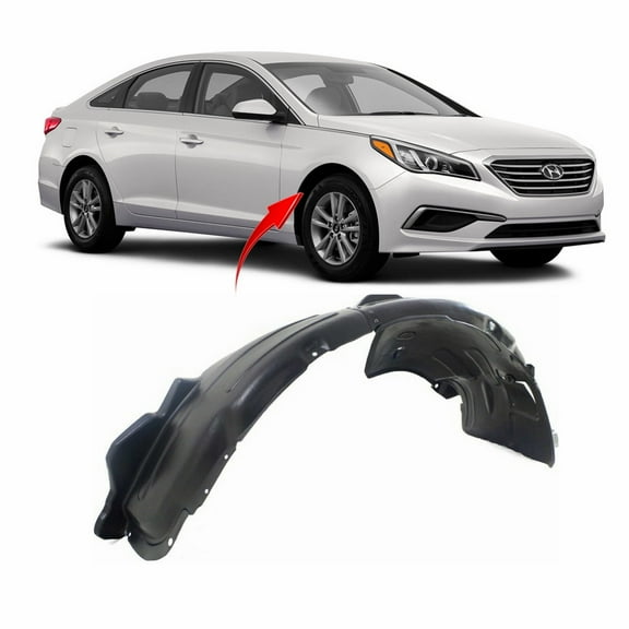 DCP Front Right Passenger Side Fender Liner For 2015-2017 Hyundai Sonata HY1249154