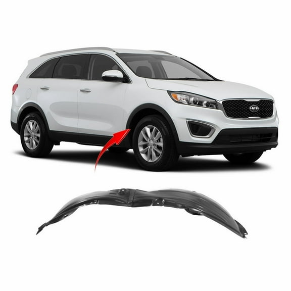 DCP Front Right Passenger Side Fender Liner For 2016-2018 Kia Sorento KI1249142