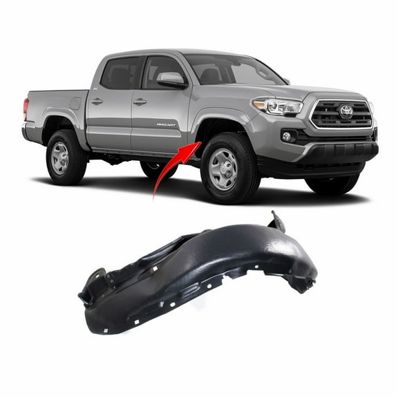 DCP Front Right Passenger Side Fender Liner For 2016-2021 Toyota Tacoma TO1249205