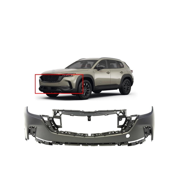 DCP Front Upper Bumper Cover for Mazda CX 50 2023-2024 MA1014104 VA4050031BBB