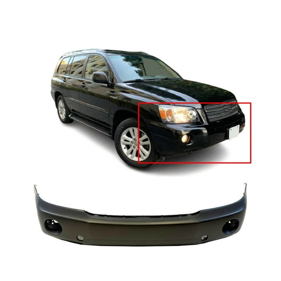 DCP Primed Front Bumper Cover Fascia For 2004-2007 Toyota Highlander 5211948917