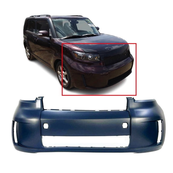 DCP Primed Front Bumper Cover Fascia Replacement for 2008 2009 2010 Scion xB