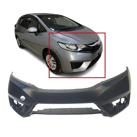 DCP Primed Front Bumper Cover Fascia for 15-17 Honda Fit EX EX-L Cool Fun Hit LX SE