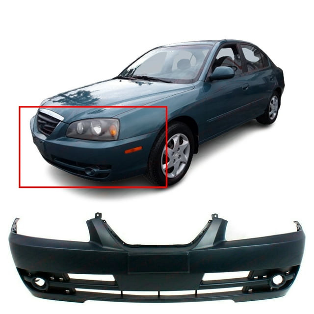 DCP Primed Front Bumper Cover Fascia for 2004 2005 2006 Hyundai Elantra