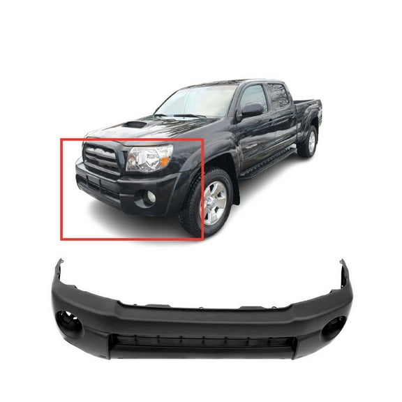 DCP Primed Front Bumper Cover Fascia for 2005-2011 Toyota Tacoma Base Pre X Runner