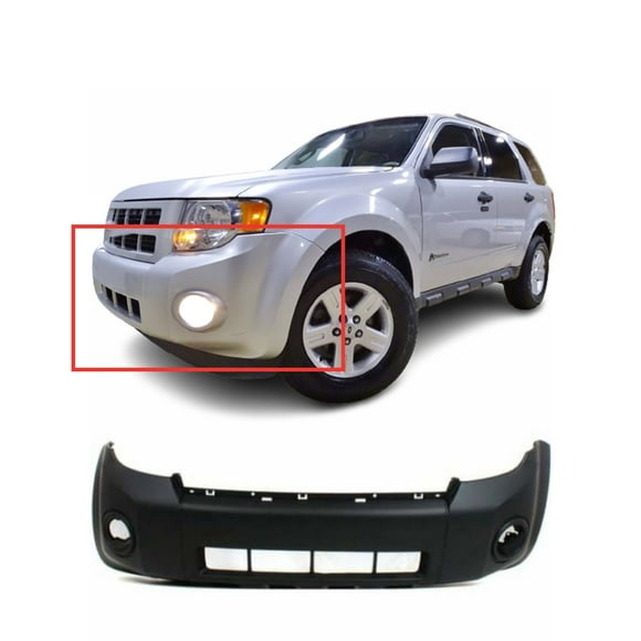 DCP Primed Front Bumper Cover Fascia for 2008-2012 Ford Escape Hybrid XLS XLT Sport