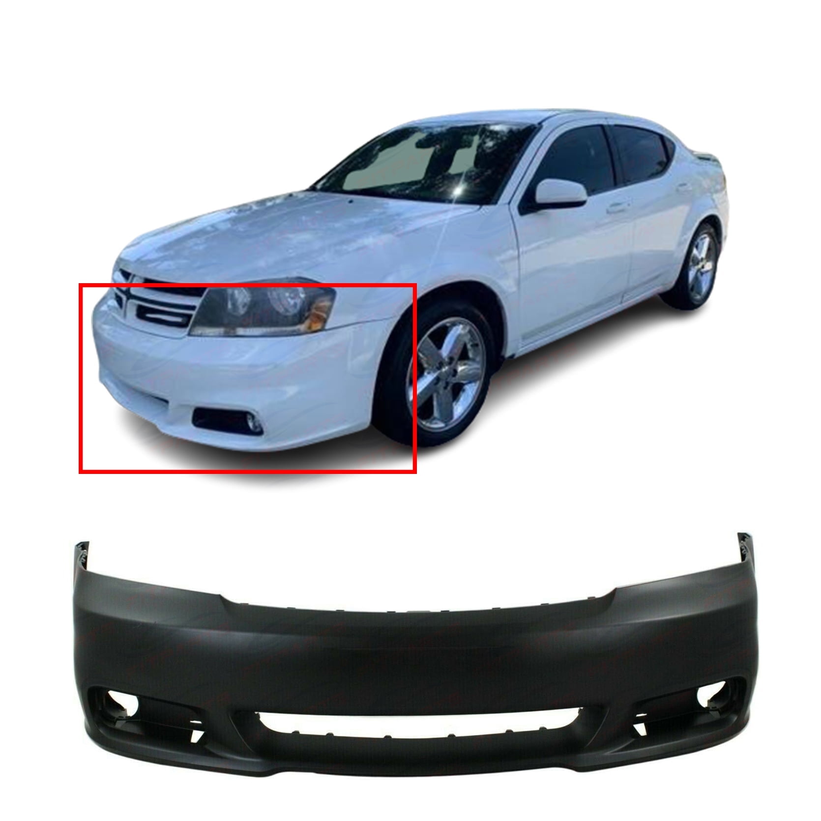 2012 Dodge Avenger Front Bumper