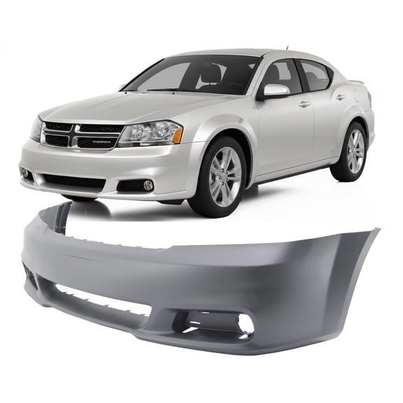 DCP Primed Front Bumper Cover Fascia for 2011 2012 2013 2014 Dodge Avenger CH1000996