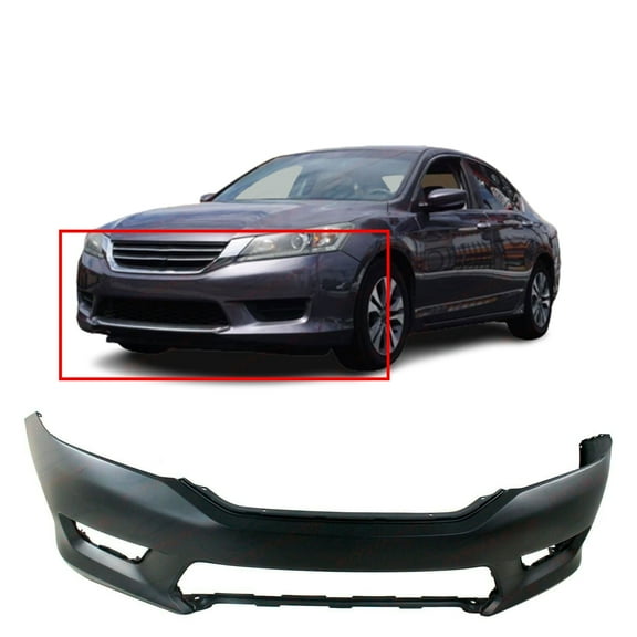 DCP Primed Front Bumper Cover Fascia for 2013-2015 Honda Accord Sedan 13-15