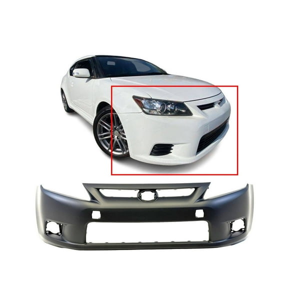 DCP Primed Front Bumper Cover Replacement for 2011 2012 2013 Scion tC 11 12 13