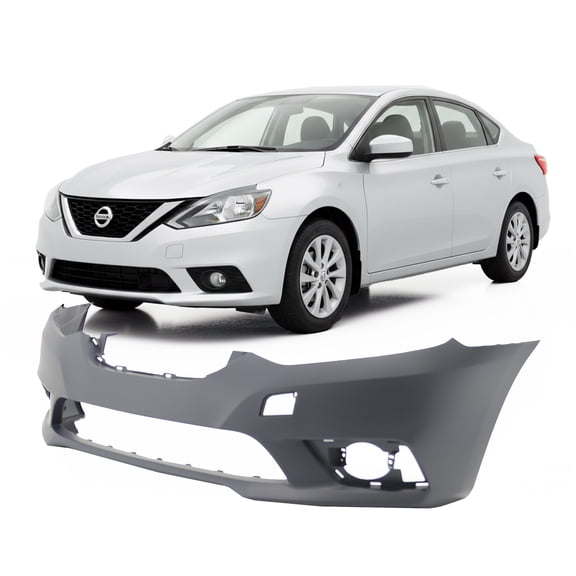DCP Primed Front Bumper Cover Replacement for 2016-2019 Nissan Sentra 16-19