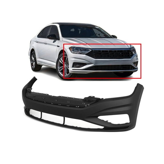DCP Primed Front Bumper Cover Replacement for 2019 2020 Volkswagen VW Jetta