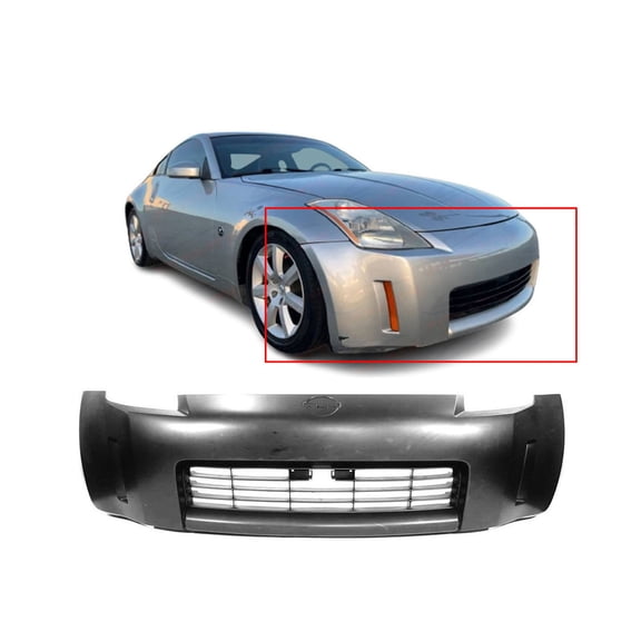 DCP Primed Front Bumper Cover for 2003 2004 2005 Nissan 350Z