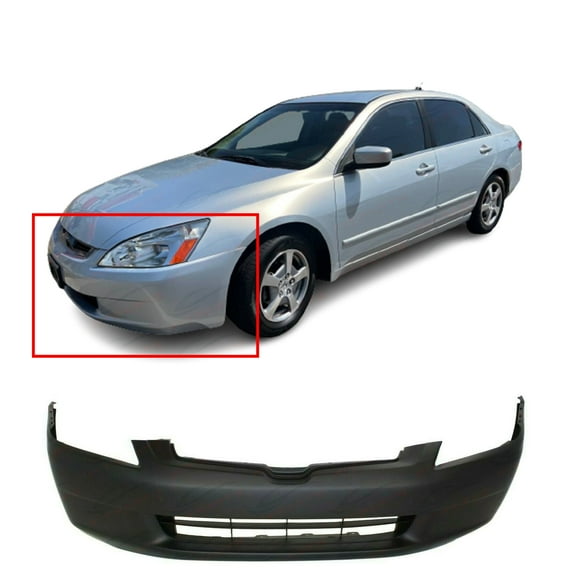 DCP Primed Front Bumper Cover for 2003-2005 Honda Accord DX EX LX Hybrid