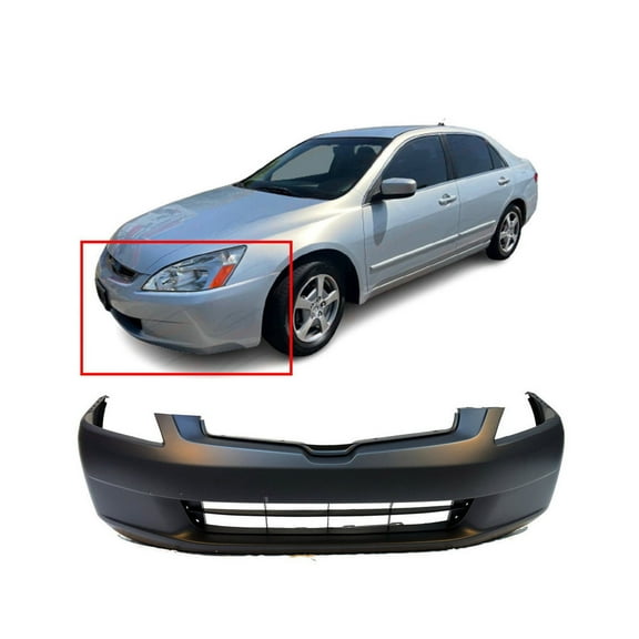 DCP Primed Front Bumper Cover for 2003-2005 Honda Accord DX EX LX Hybrid