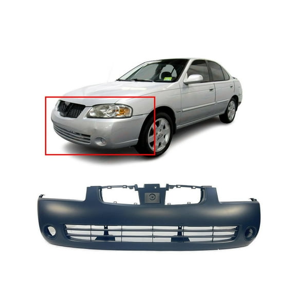 DCP Primed Front Bumper Cover for 2004-2006 Nissan Sentra Base GXE SE-R S XE SE LE