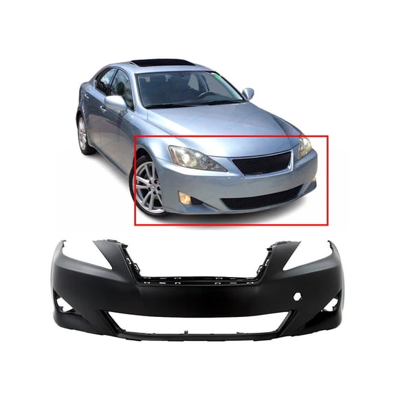 DCP Primed Front Bumper Cover for 2006 2007 2008 Lexus IS250 IS350 Sedan 06 07 08