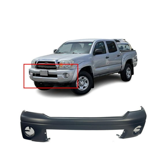 DCP Primed Front Bumper Cover for 2007-2013 Toyota Tundra Pickup w/o Park Assist