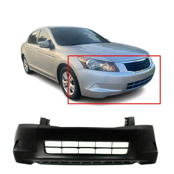 DCP Primed Front Bumper Cover for 2008-2010 Honda Accord Sedan EX-L EX LX HO1000254