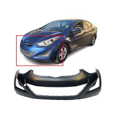Primed Front Bumper Cover For 2014-2016 Hyundai Elantra – Direct Fit – 865113X800, HY1000204