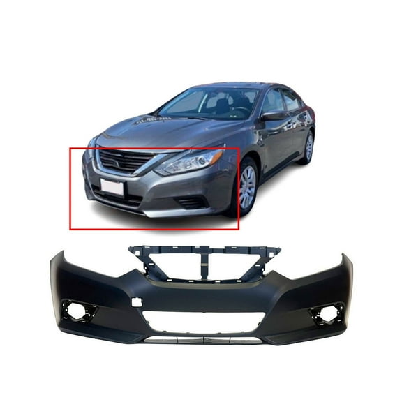 DCP Primed Front Bumper Cover for 2016-2018 Nissan Altima 620229HS0H NI1000311