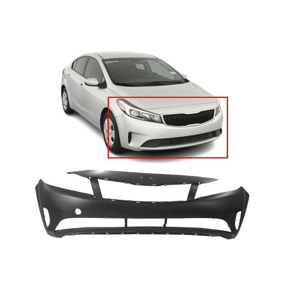 DCP Primed Front Bumper Cover for 2017-2018 Kia Forte 17-18 Sedan Hatchback