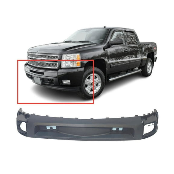 DCP Primed Front Lower Bumper Cover Fascia for 2007-2013 Chevy Silverado 1500 Pickup