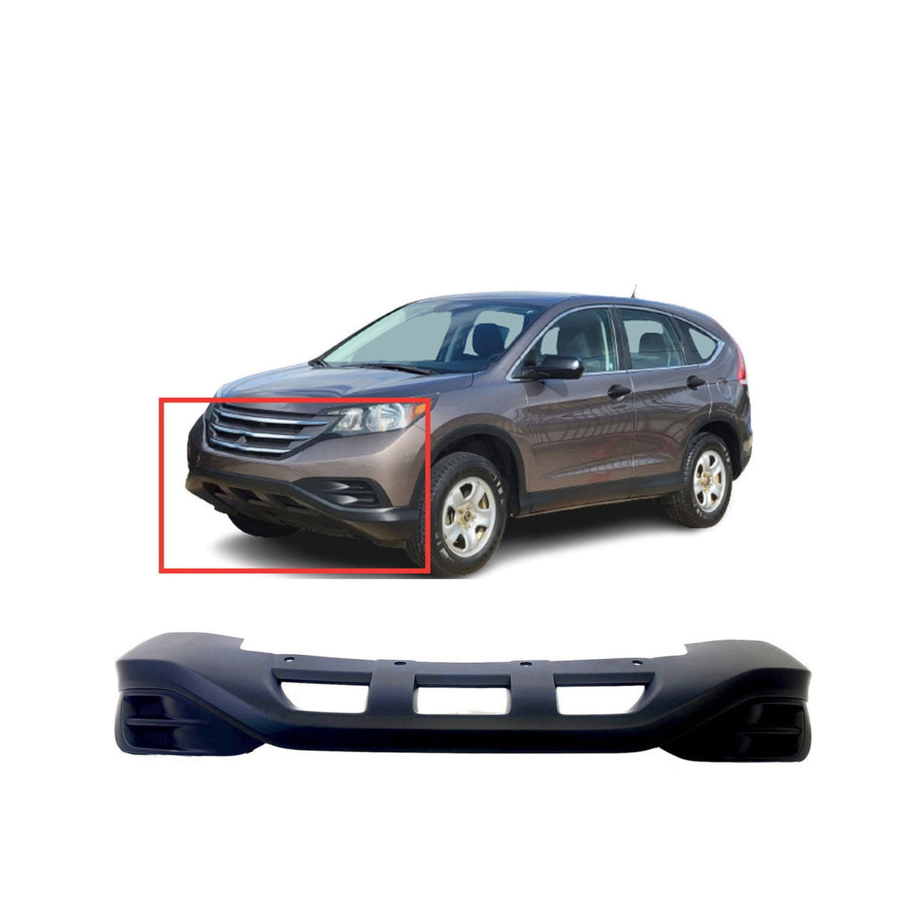 Primed Front Lower Bumper Cover For 2017-2019 Honda CR-V (EX, LX, Touring) – CAPA Certified Direct Fit