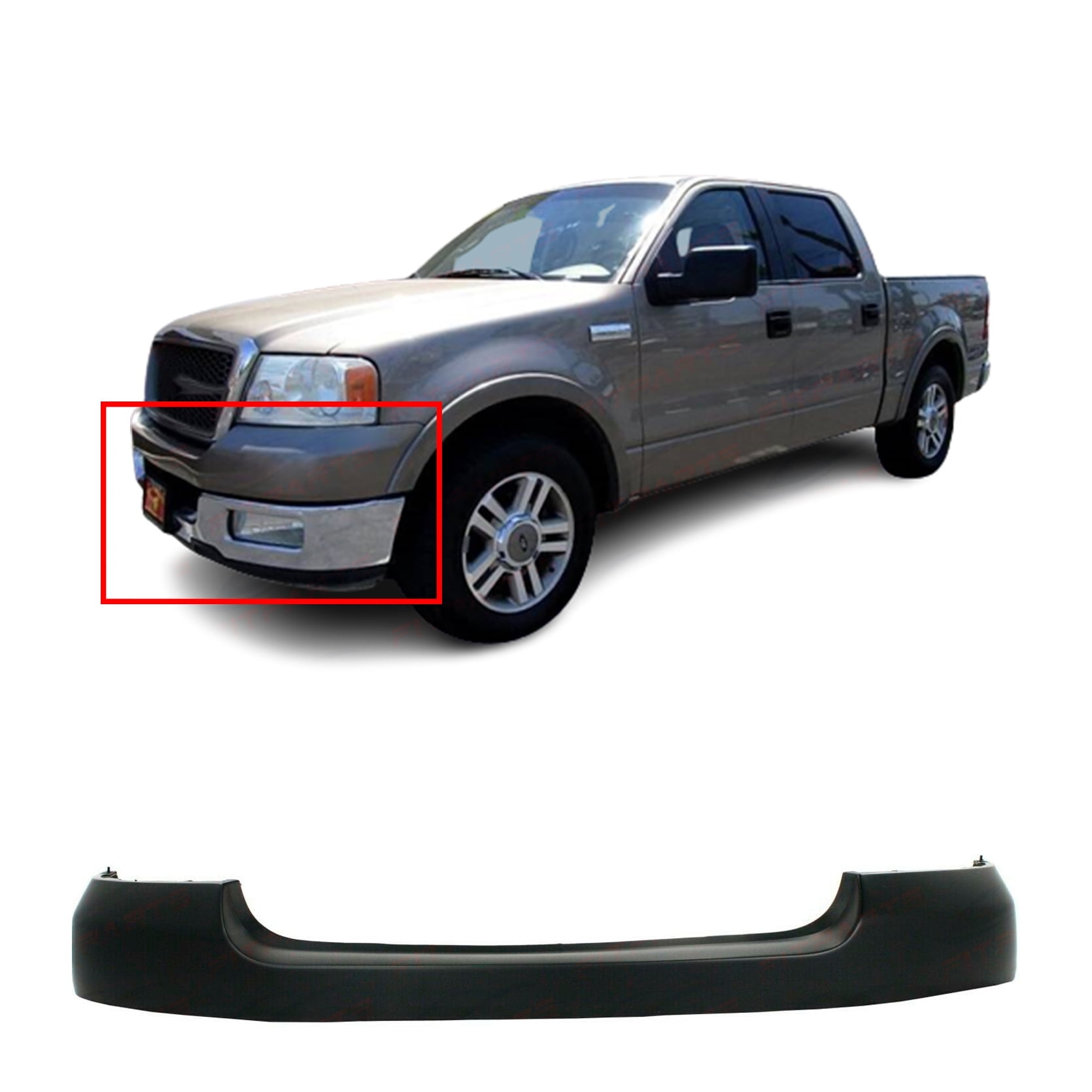 DCP Primed Front Upper Bumper Cover Fascia for 2004-2006 Ford F150 Pickup
