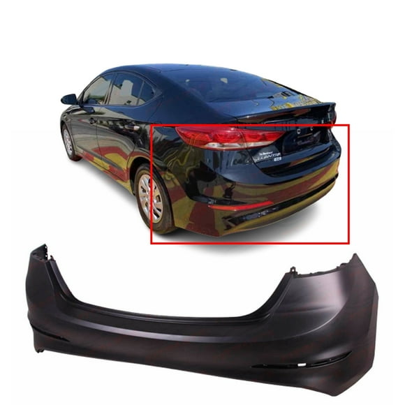 DCP Primed Rear Bumper Cover Fascia for 2017 2018 Hyundai Elantra Sedan 17 18
