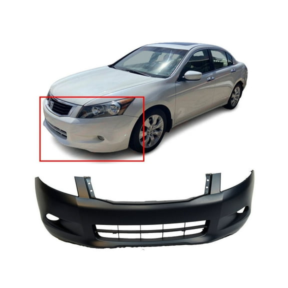 DCP PrimedFront Bumper Cover Fascia for 2008 2009 2010 Honda Accord V6 08-10