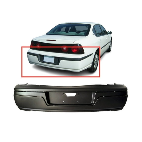 DCP Rear Bumper Cover For 2000-2004 Chevy Chevrolet Impala Base LS 12335487
