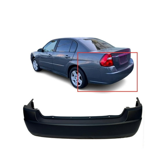 DCP Rear Bumper Cover For 2004-2008 Chevrolet Malibu Base LS LT LTZ Classic 12335940