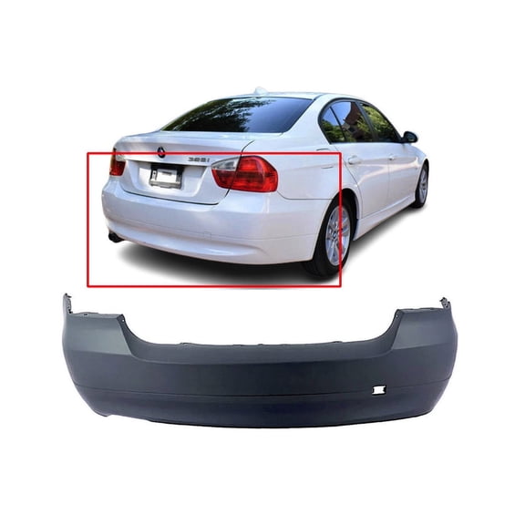 DCP Rear Bumper Cover For 2006-2008 BMW 325i/328i/330i Primed BM1100164