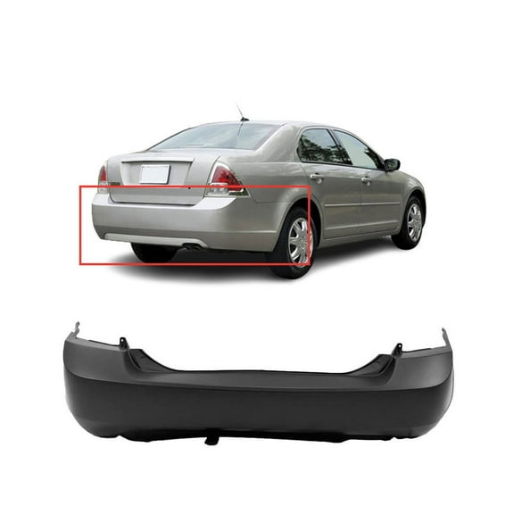 DCP Rear Bumper Cover For 2006-2009 Ford Fusion S, SE, SEL w/ 2.3L Engine