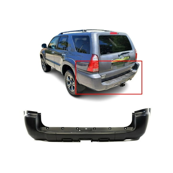 DCP Rear Bumper Cover For 2006-2009 Toyota 4Runner W/Tow Primed TO1100253