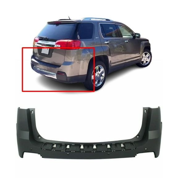 DCP Rear Bumper Cover For 2010-2015 GMC Terrain W/Park Holes Primed GM1100863