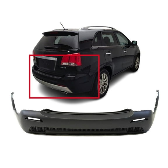 DCP Rear Bumper Cover For 2011 2012 2013 Kia Sorento EX LX SX Models Textured