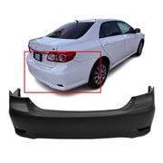 DCP Rear Bumper Cover For 2011-2013 Toyota Corolla Base CE L LE USA Built