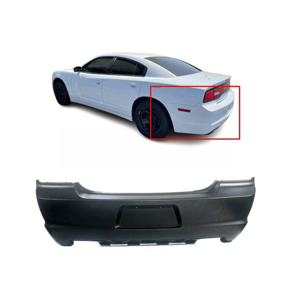DCP Rear Bumper Cover For 2011-2014 Dodge Charger Primed 68092608AB CH1100962