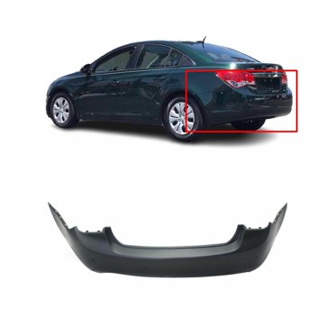 Evan-Fischer Rear Bumper Cover For 2013-2015 Chevrolet Cruze (Primed, No Fog Light Cutout) GM1100951