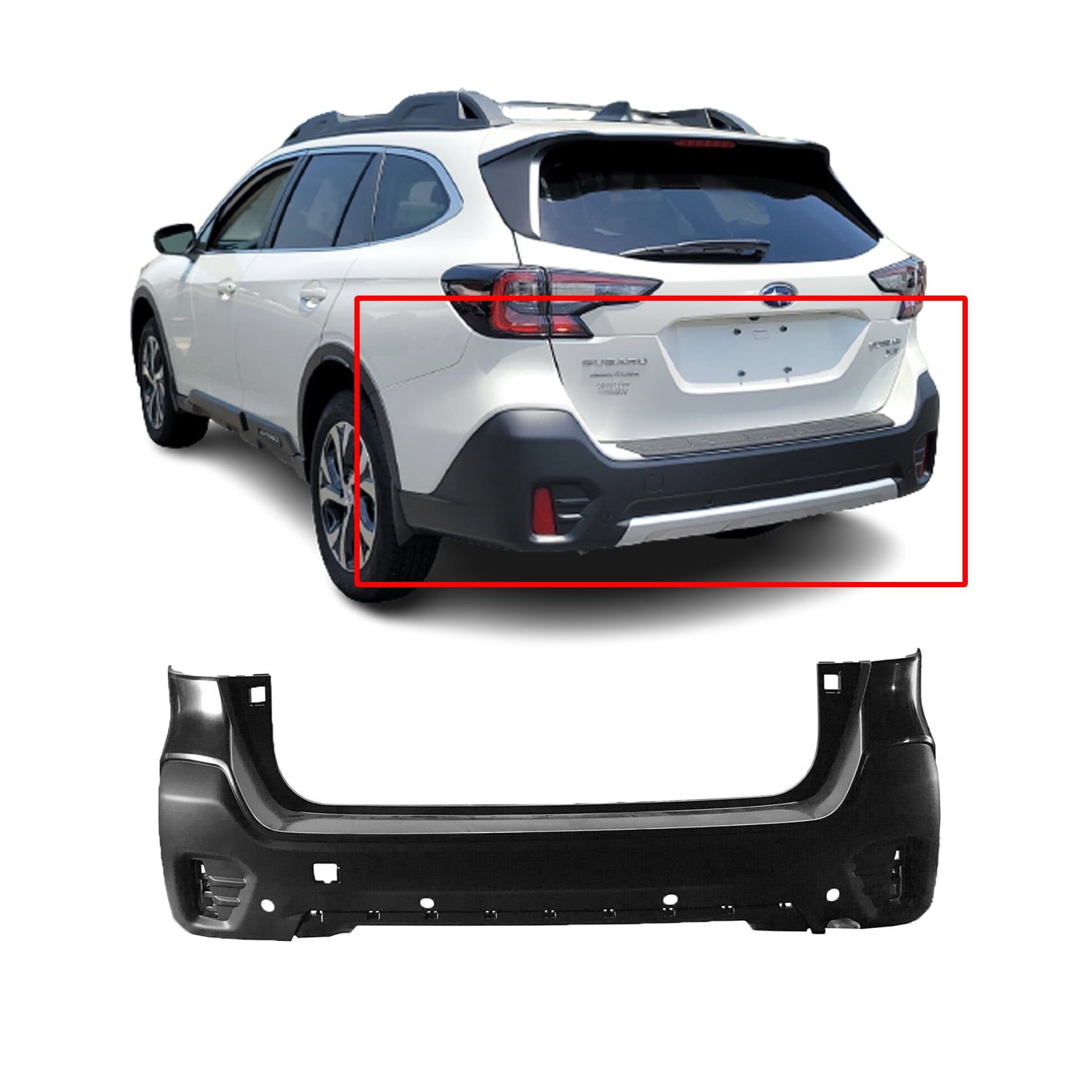 DCP Rear Bumper Cover For 20202022 Subaru Outback Primed SU1100198