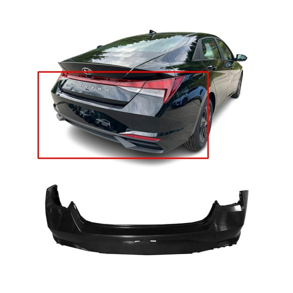 DCP Rear Bumper Cover For 2021-2023 Hyundai Elantra Primed 86611AB000 HY1100243