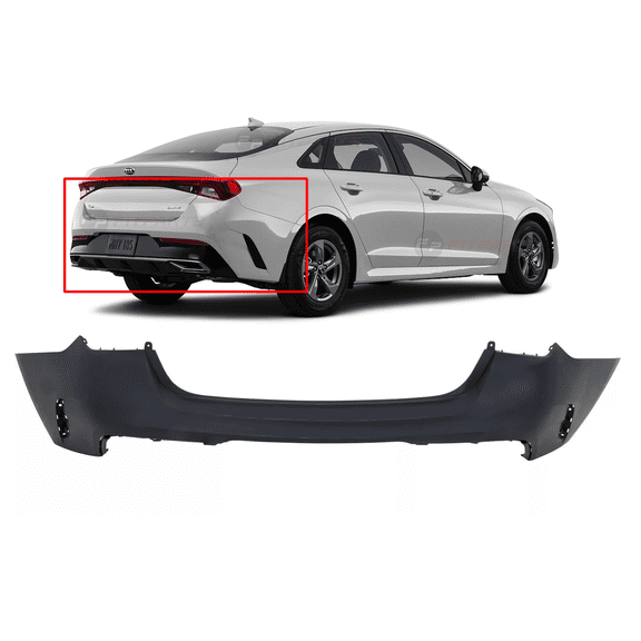 DCP Rear Bumper Cover For 2021-2024 Kia K5 Primed KI1100237