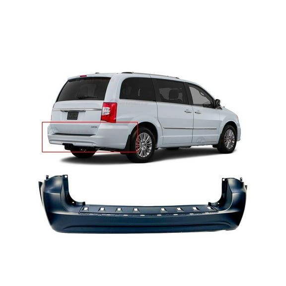 DCP Rear Bumper Cover For Chrysler Town & Country 2011-2016 68125726AB CH1100968