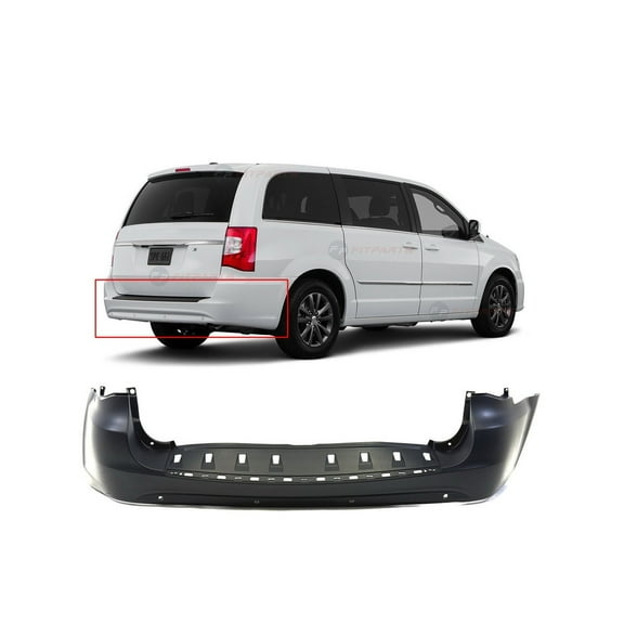 DCP Rear Bumper Cover For Chrysler Town & Country 2011-2016 68125727AB CH1100957