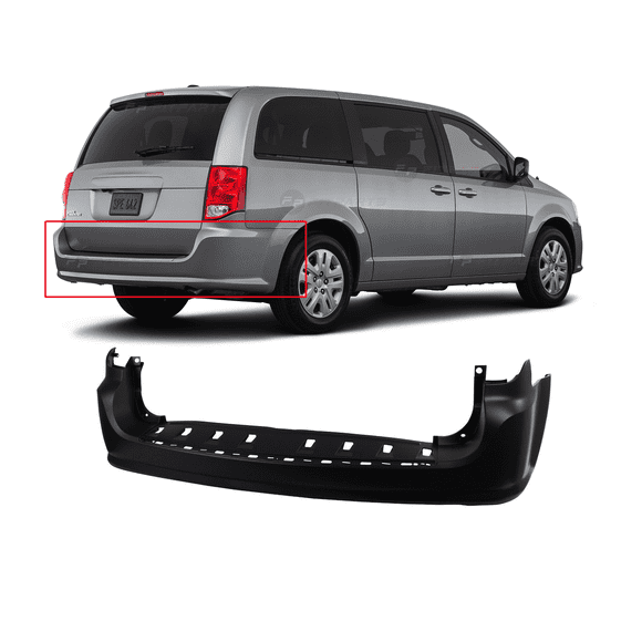 DCP Rear Bumper Cover For Dodge Grand Caravan 2011-2020 68125724AB CH1100969