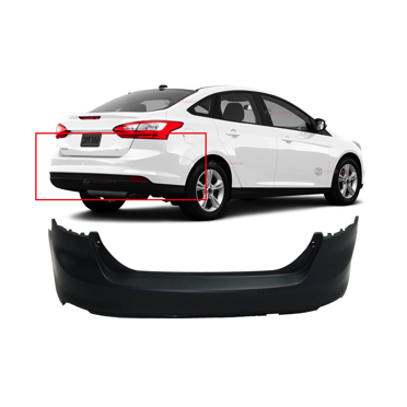 Primered Rear Bumper Cover For 2013-2018 Ford Fusion – Direct Replacement